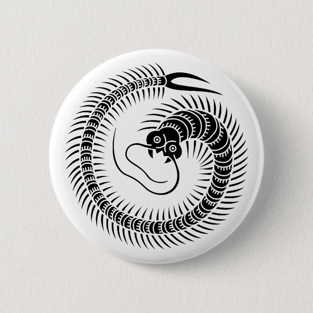 Centipede circle 6 cm round badge (Front)
