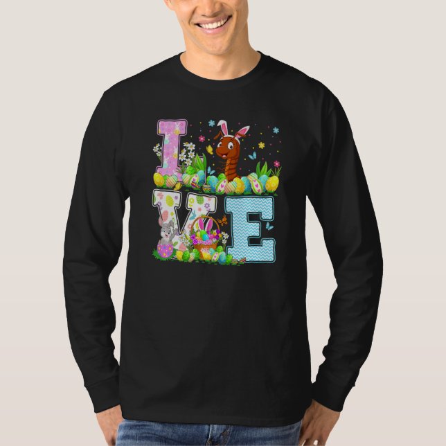 Centipede Easter Egg Hunt Funny Love Centipede Eas T-Shirt (Front)