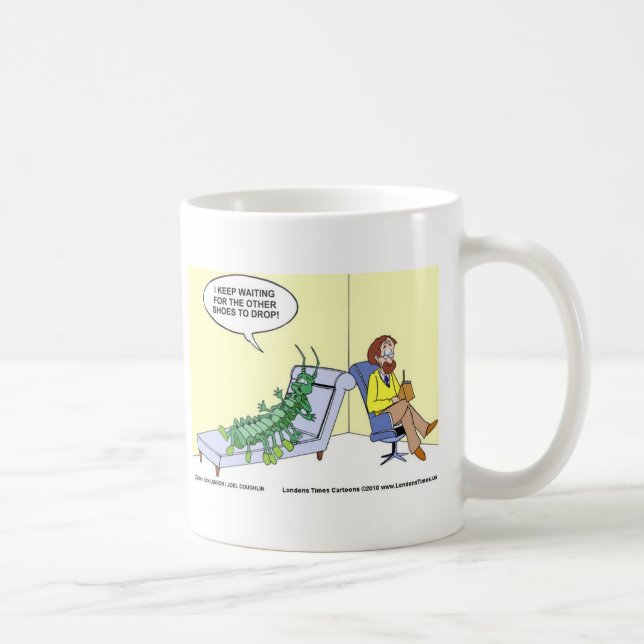 Centipede Psychiatry Funny Cards Mugs & Gifts (Right)