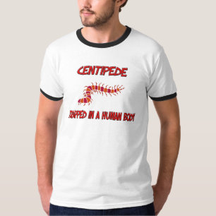 Centipede trapped in a human body T-Shirt