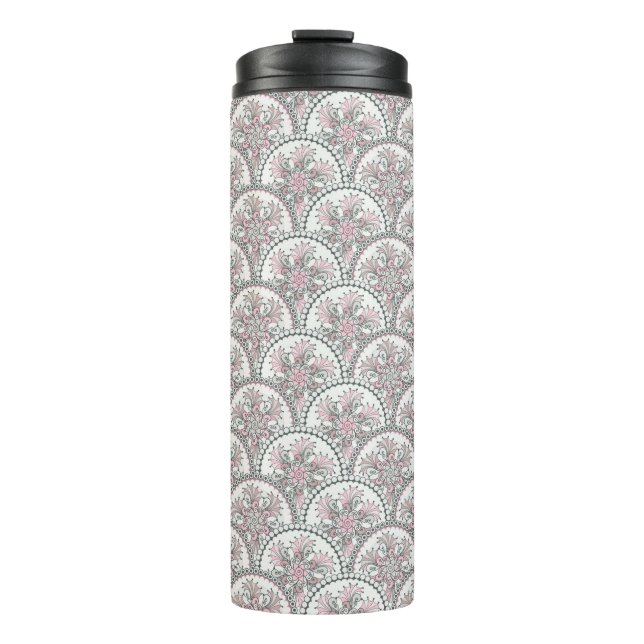 Centle Vintage Pattern Thermal Tumbler (Front)