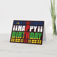 Centrafrique Flag Birthday Card
