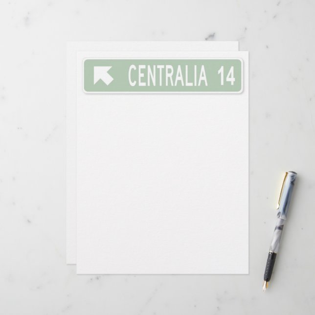 Centrailia PA Custom Letterhead (Front/Back In Situ)