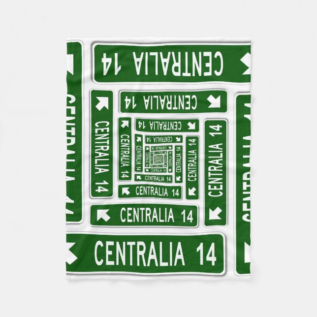Centrailia PA Fleece Blanket (Front)
