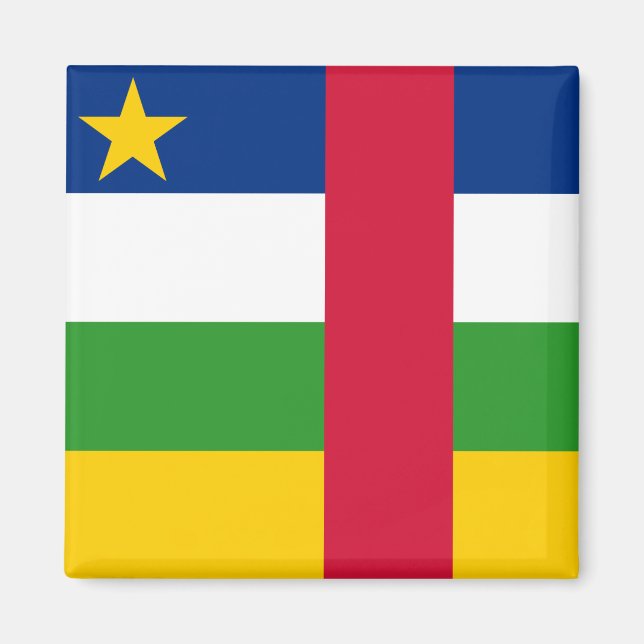 Central African Republic (CAR) Flag Magnet (Front)