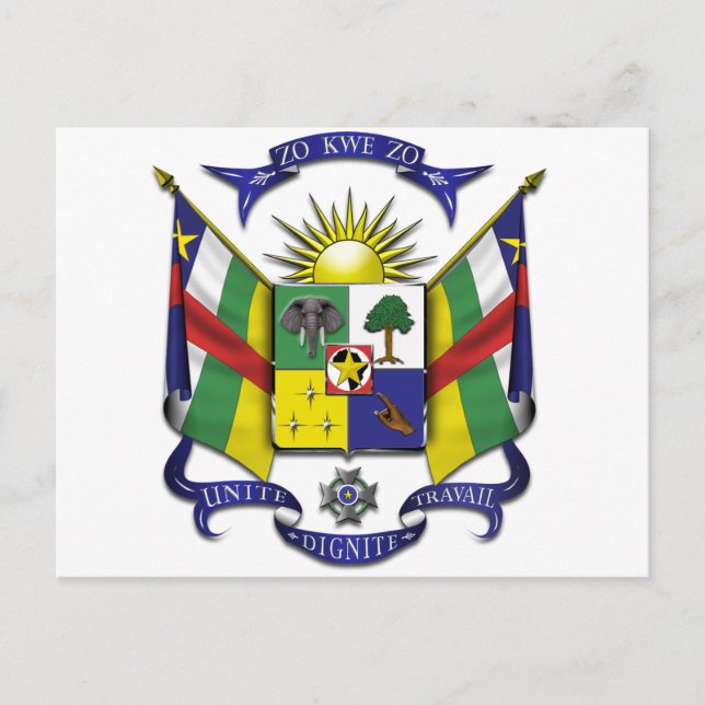 Central African Republic CF Postcard (Front)