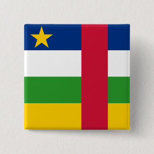 Central African Republic Flag 15 Cm Square Badge