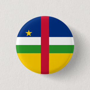 Central African Republic Flag 3 Cm Round Badge