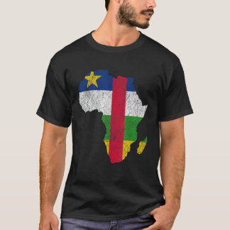 Central African Republic Flag Africa Central Afric T-Shirt
