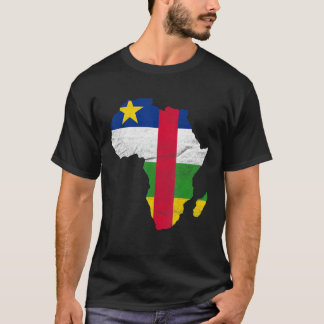 Central African Republic Flag Africa Central Afric T-Shirt