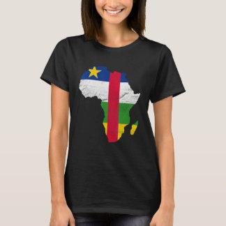 Central African Republic Flag Africa Central Afric T-Shirt