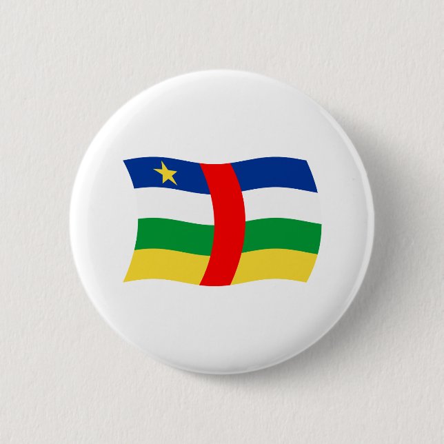 Central African Republic Flag Button (Front)