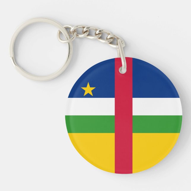 Central African Republic Flag Key Ring (Front)
