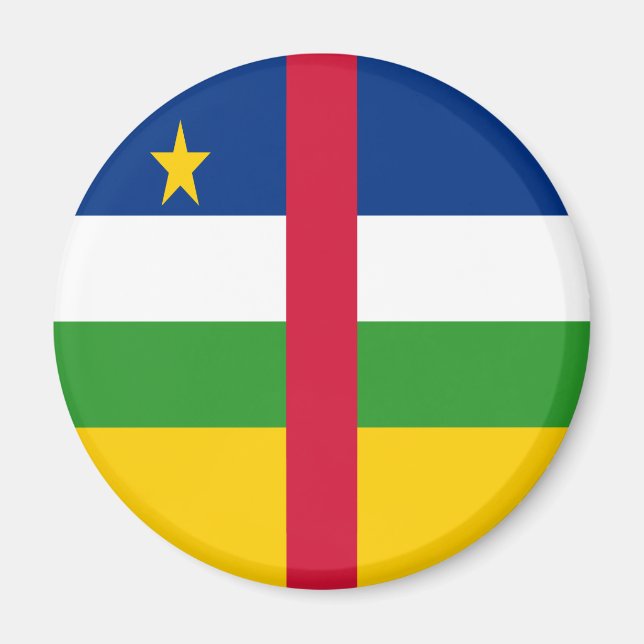 Central African Republic Flag Magnet (Front)