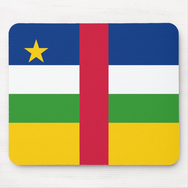 Central African Republic Flag Mouse Mat (Front)