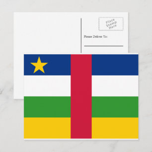 Central African Republic Flag Postcard