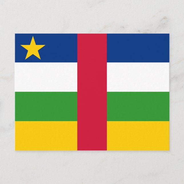 Central African Republic flag Postcard (Front)
