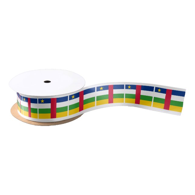 Central African Republic Flag Satin Ribbon (Spool)