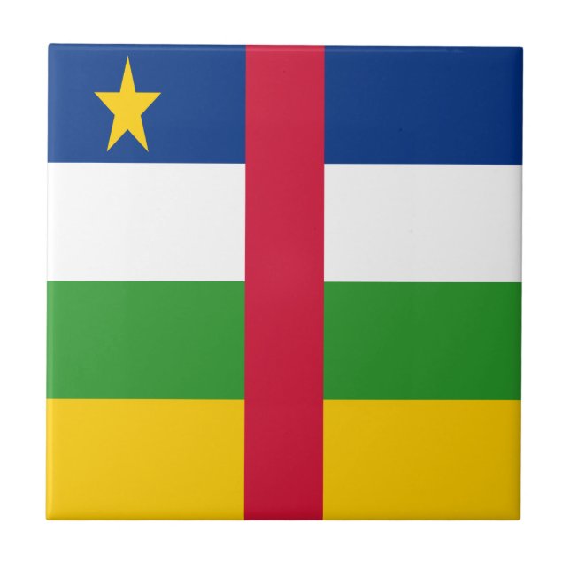 Central African Republic Flag Tile (Front)