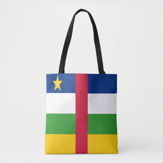 Central African Republic Flag Tote Bag (Front)