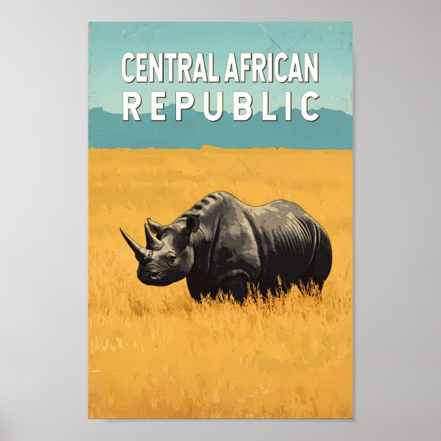 Central African Republic Illustration Travel Art Poster (Front)
