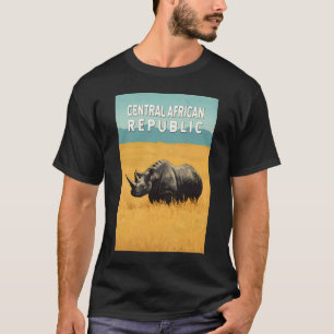Central African Republic Illustration Travel Art T-Shirt