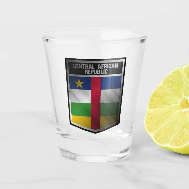 Central African Republic Shot Glass (Front)