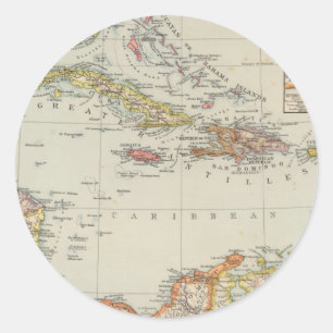 Central America 2 Classic Round Sticker