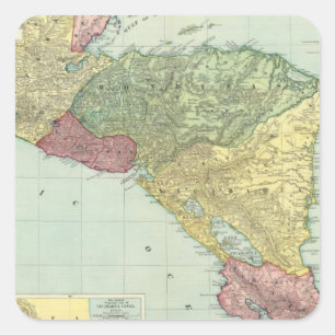 Central America 2 Square Sticker