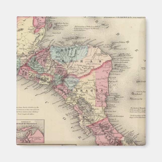 Central America 5 Magnet (Front)