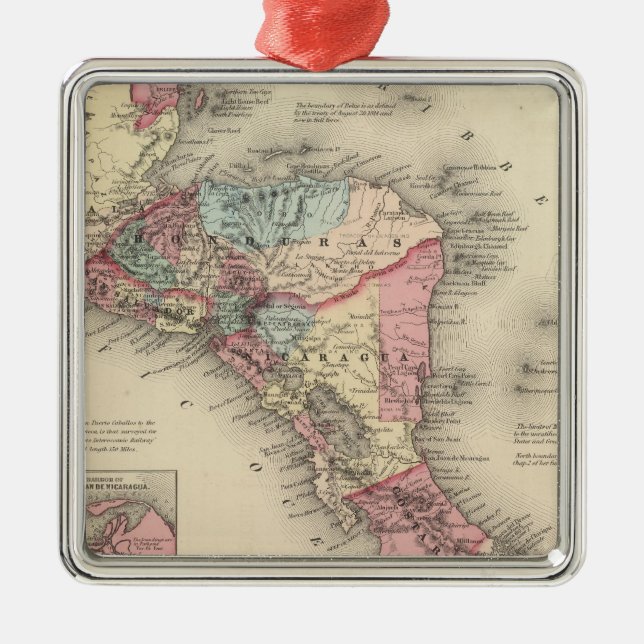 Central America 5 Metal Tree Decoration (Front)