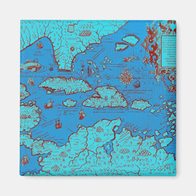 Central America ('America Occidentalis') Magnet (Front)