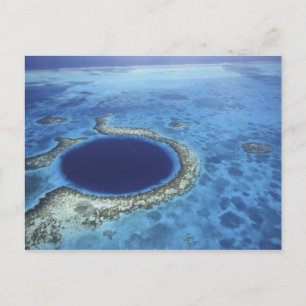 CENTRAL AMERICA, Belise, Large coral reefs off Postcard