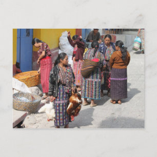 Central America Market - Guatemala Market Postcard