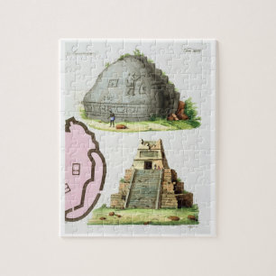 Central American Antiquities, detail of two pyrami Jigsaw Puzzle