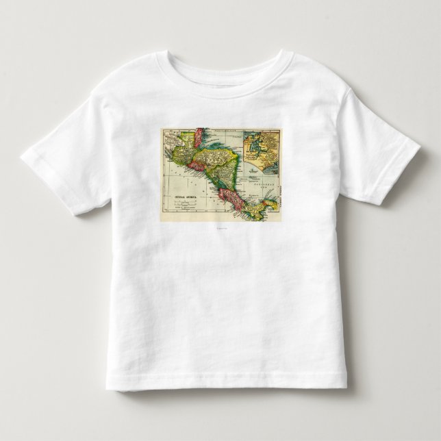 Central AmericaPanoramic MapCentral America Toddler T-Shirt (Front)