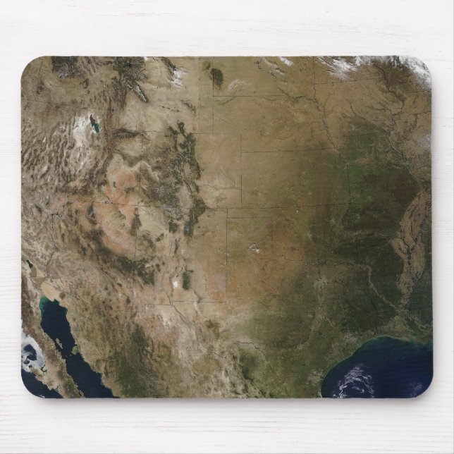 Central and western United States Mouse Mat (Front)
