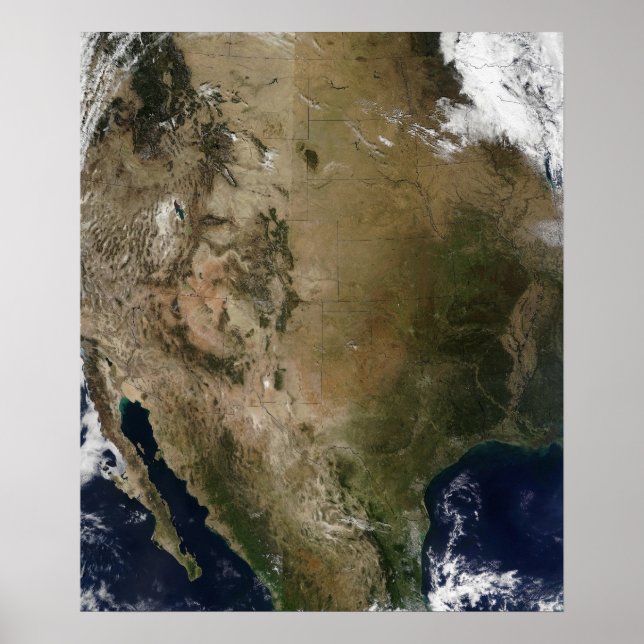 Central and western United States Poster (Front)