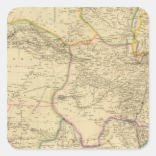Central Asia Square Sticker