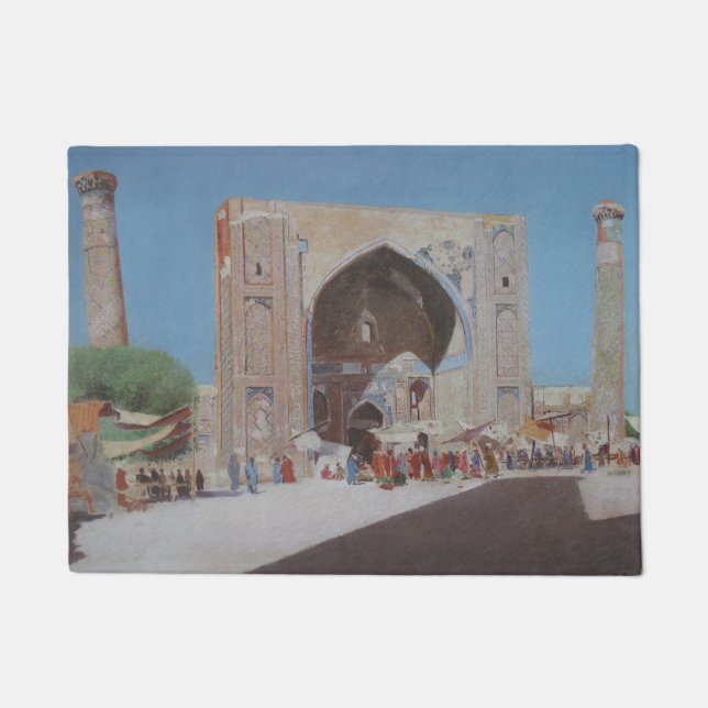 Central Asian City of Samarkand Doormat (Front)