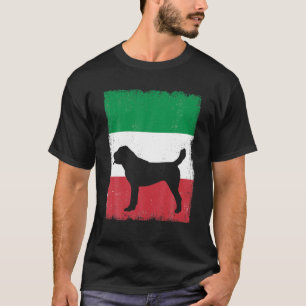 Central Asian Shepherd Dog Dog Italy Flag Italian T-Shirt