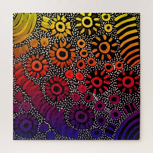 Central Australian Aboriginal Artist Naomi Price Jigsaw Puzzle (Vertical)