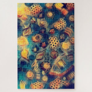 Central Australian Aboriginal Surrealism Art Jigsaw Puzzle