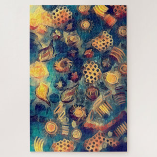 Central Australian Aboriginal Surrealism Art Jigsaw Puzzle