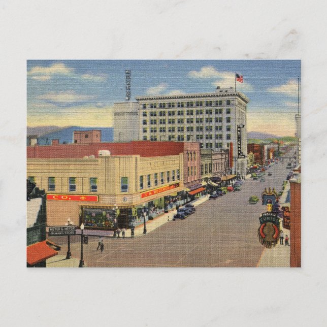 Central Ave., Albuquerque Vintage Postcard (Front)