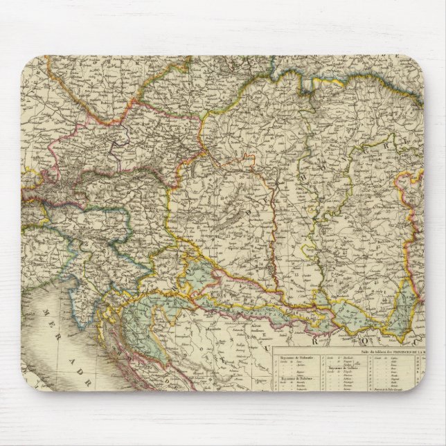 Central Balkan Peninsula Austria Hungary Mouse Mat (Front)
