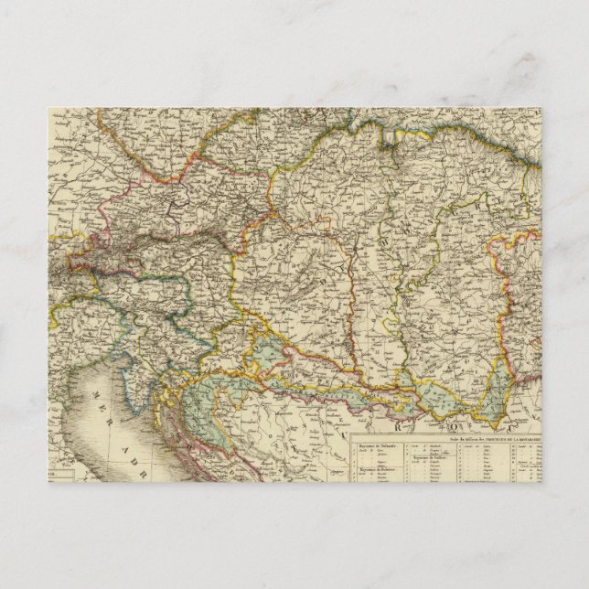 Central Balkan Peninsula Austria Hungary Postcard (Front)