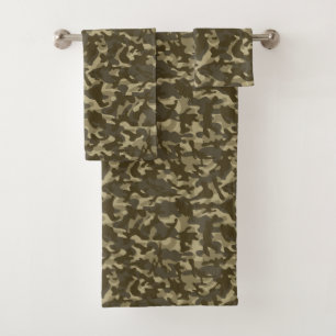 Central Camouflage Bath Towel Set