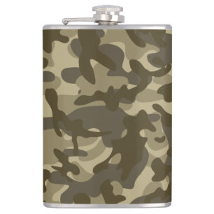 Central Camouflage  Hip Flask