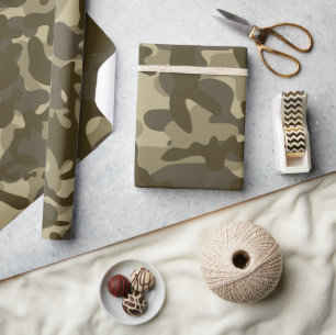 Central Camouflage Wrapping Paper